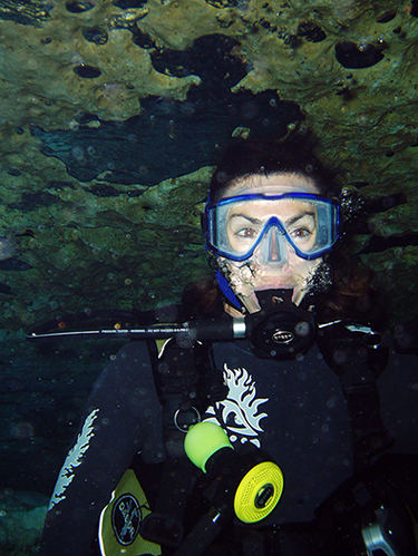 In the cave at Ginnie Springs - Scuba Diving, 2006